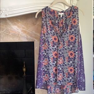 Joie sleeveless  printed floral sleeveless top